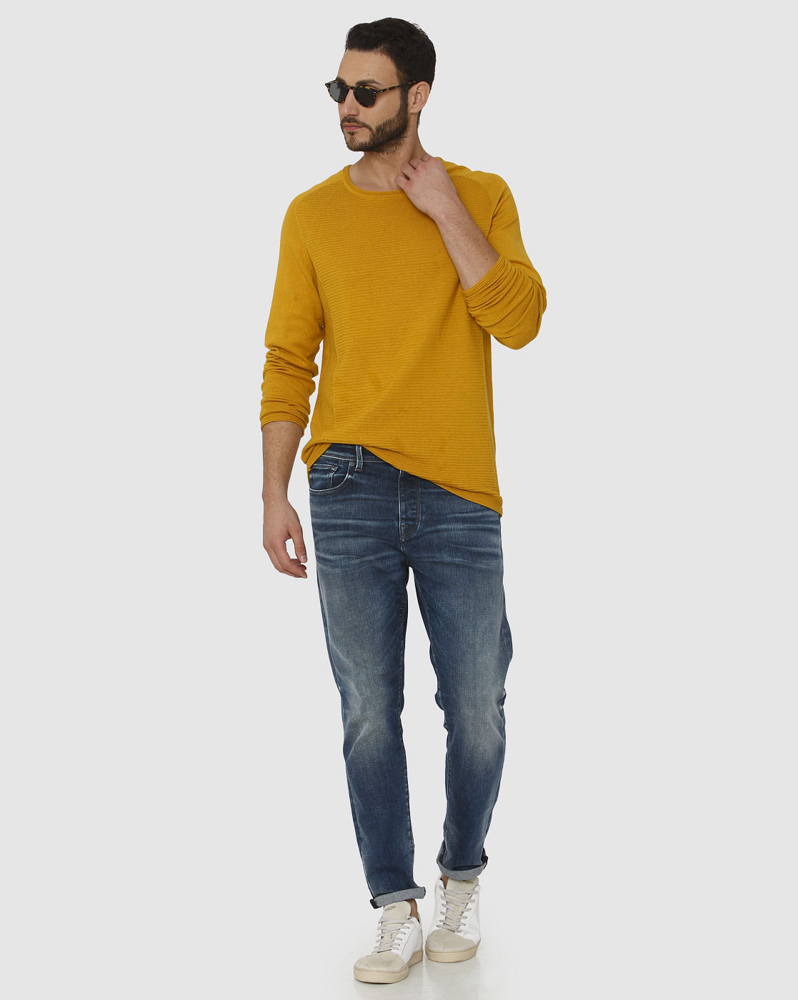 Yellow Crew Neck T-Shirt