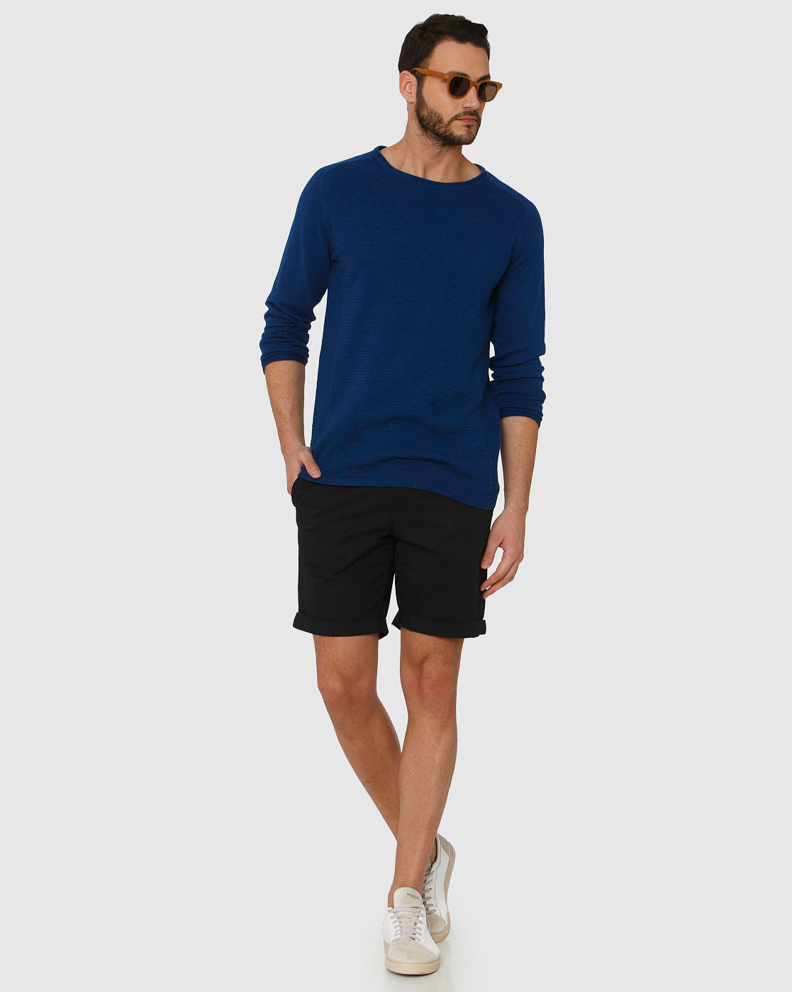 Blue Crew Neck T-Shirt