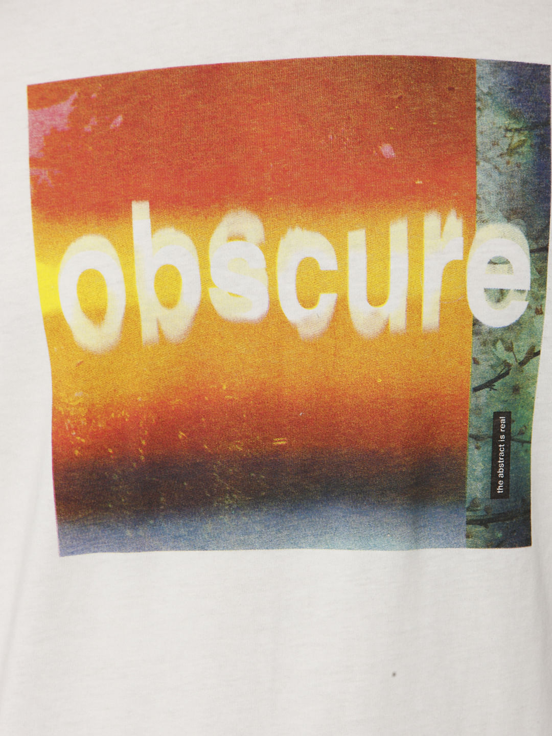 White Graphic Print Crew Neck T-Shirt