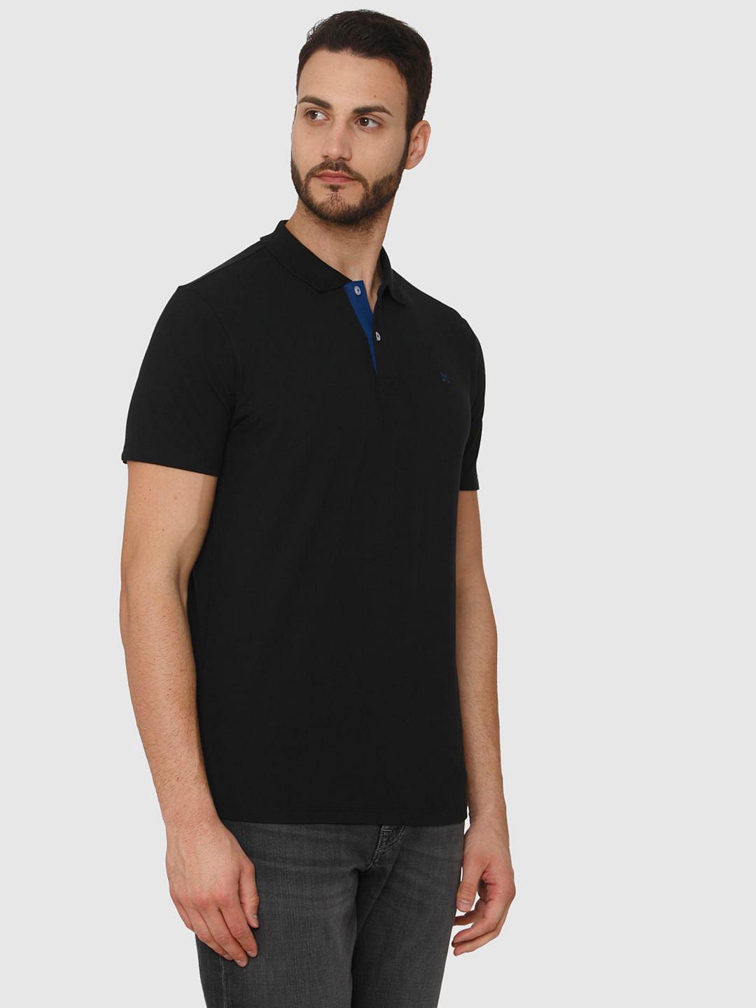 Black Polo Neck T-Shirt