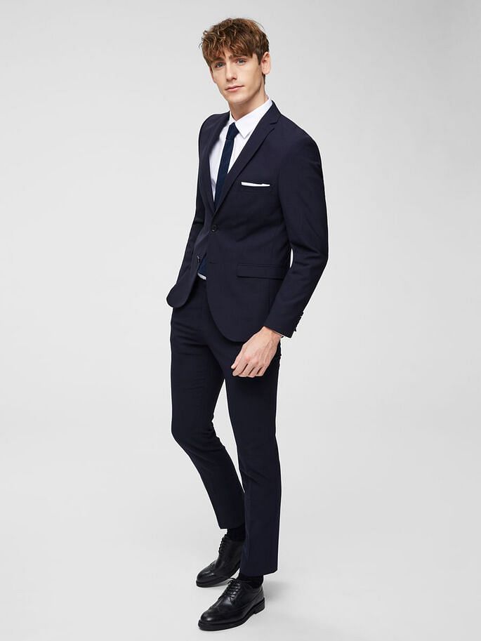 White Slim Fit Full Sleeves Formal Shirt