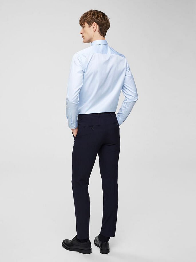 Light Blue Slim Fit Full Sleeves Formal Shirt