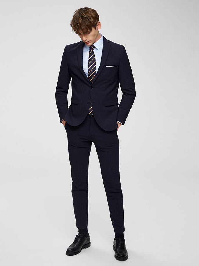 Light Blue Slim Fit Full Sleeves Formal Shirt