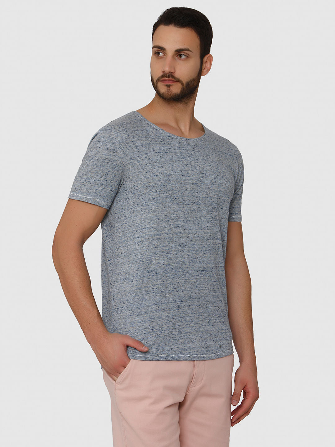 Blue Crew Neck T-Shirt