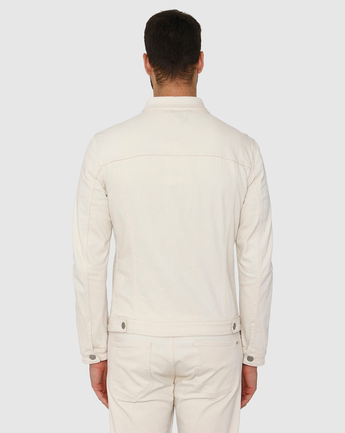 Cream Denim Jacket