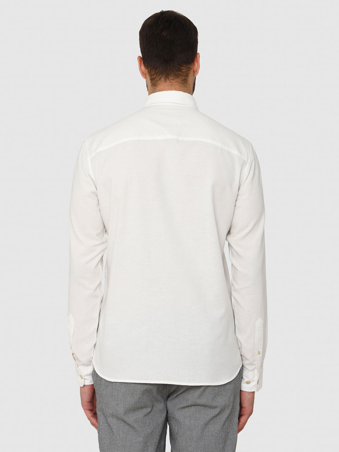White Full Sleeves Shirt