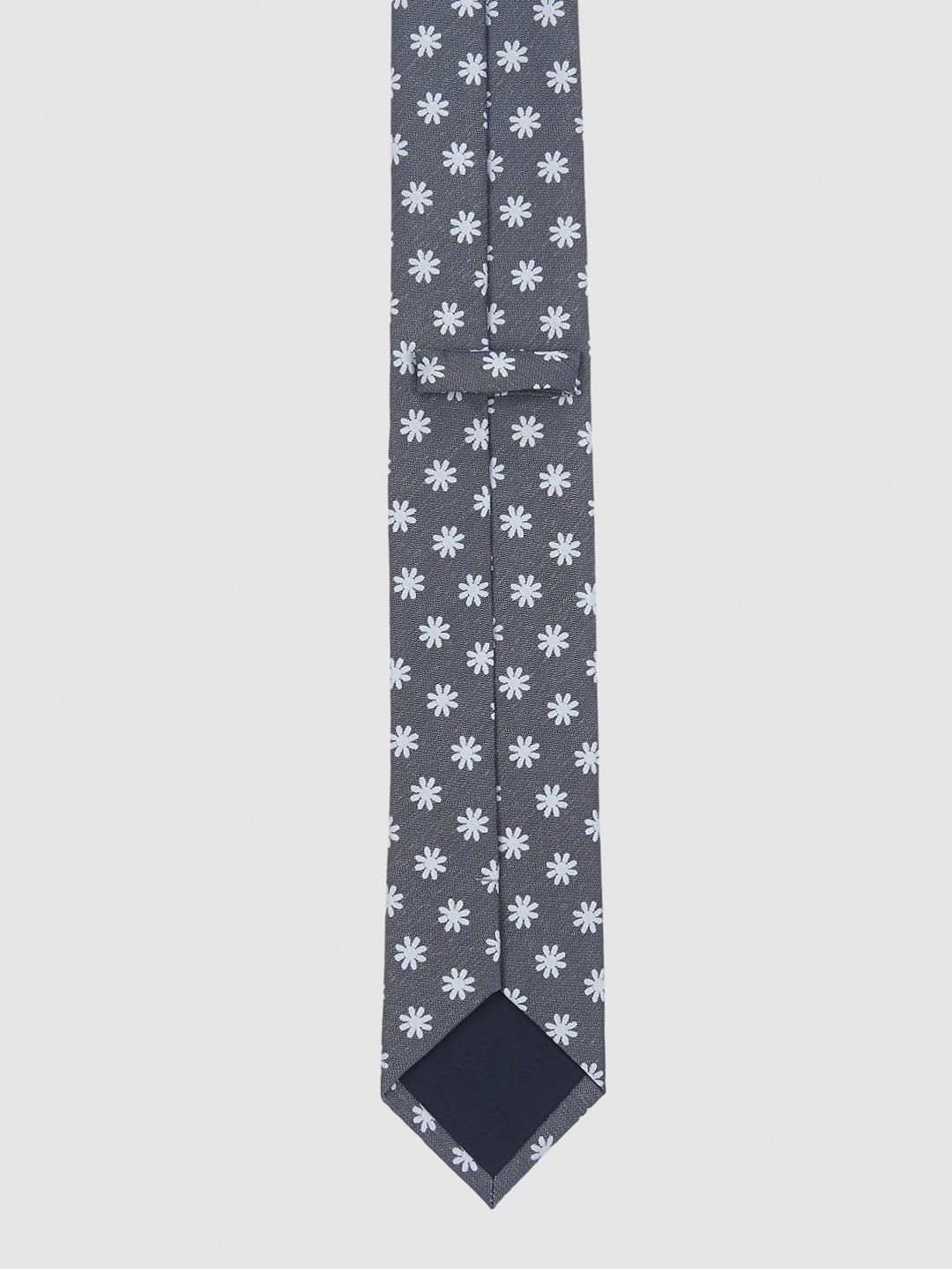 Grey Printed Tie