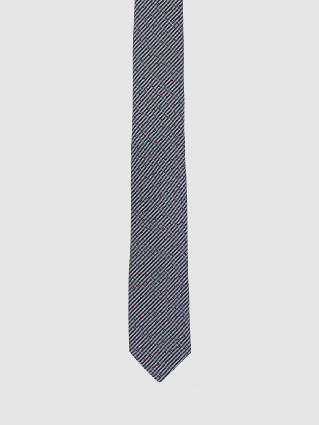 Dark Navy Printed Tie