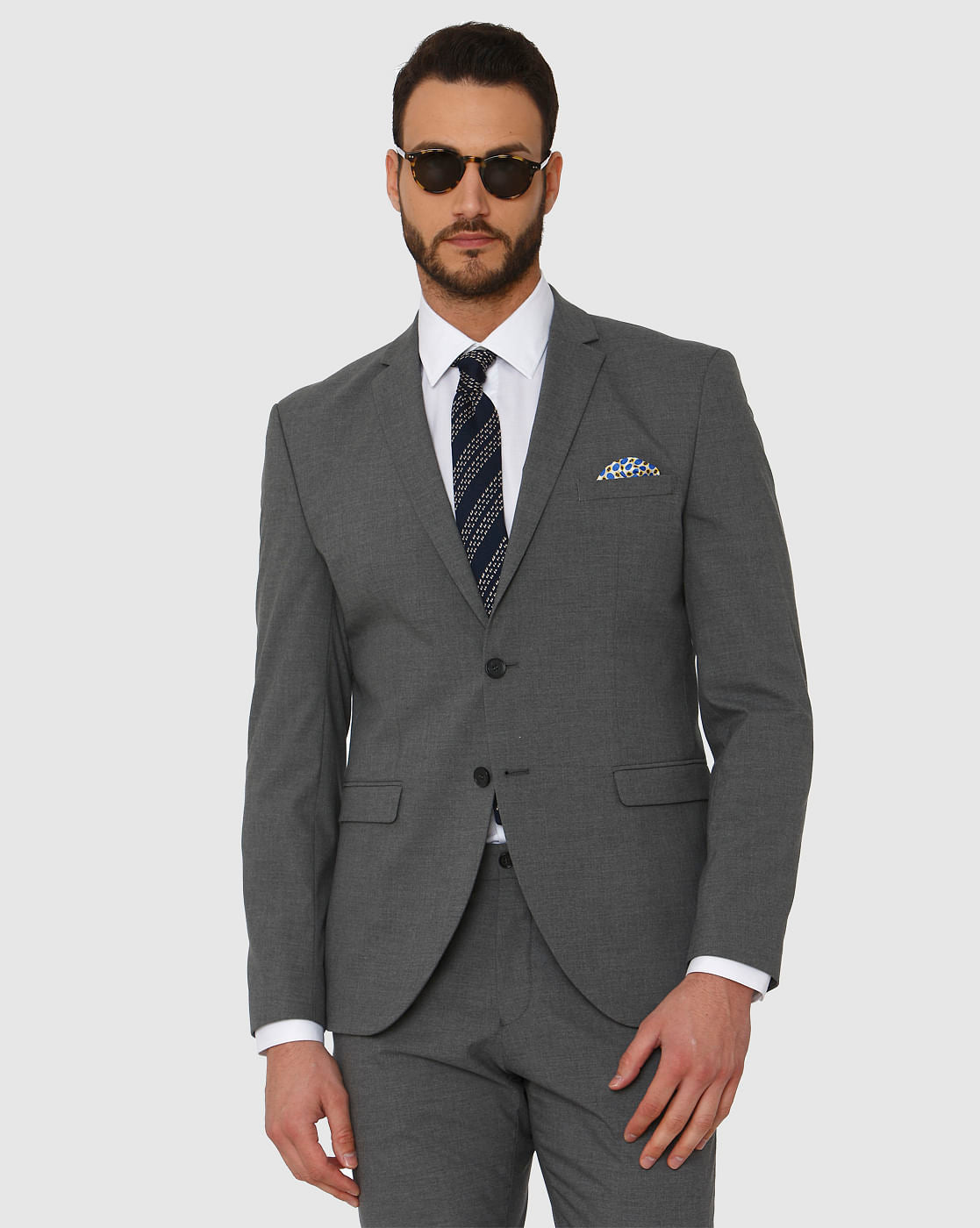 White Regular Fit Full Sleeves Formal Shirt