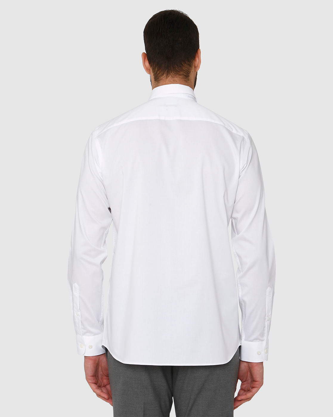 White Regular Fit Full Sleeves Formal Shirt