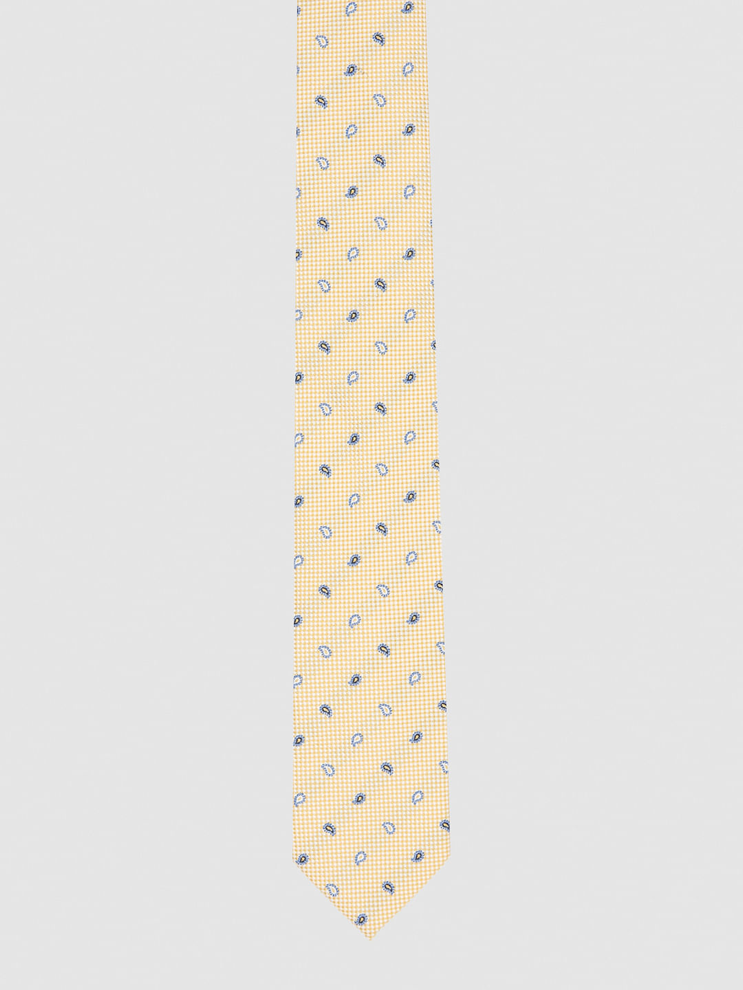 Yellow Printed Tie