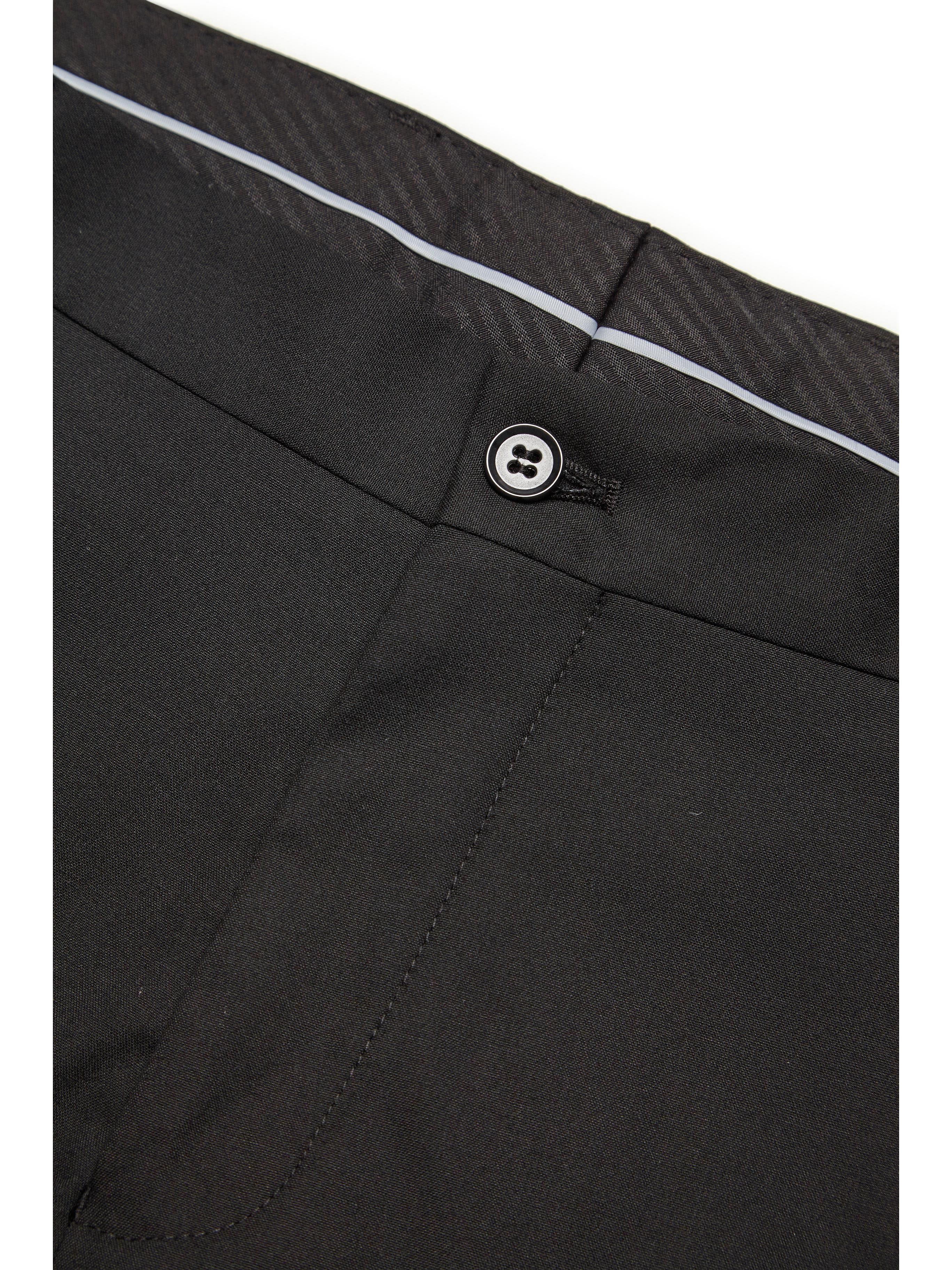 Black Slim Fit Suit Trousers