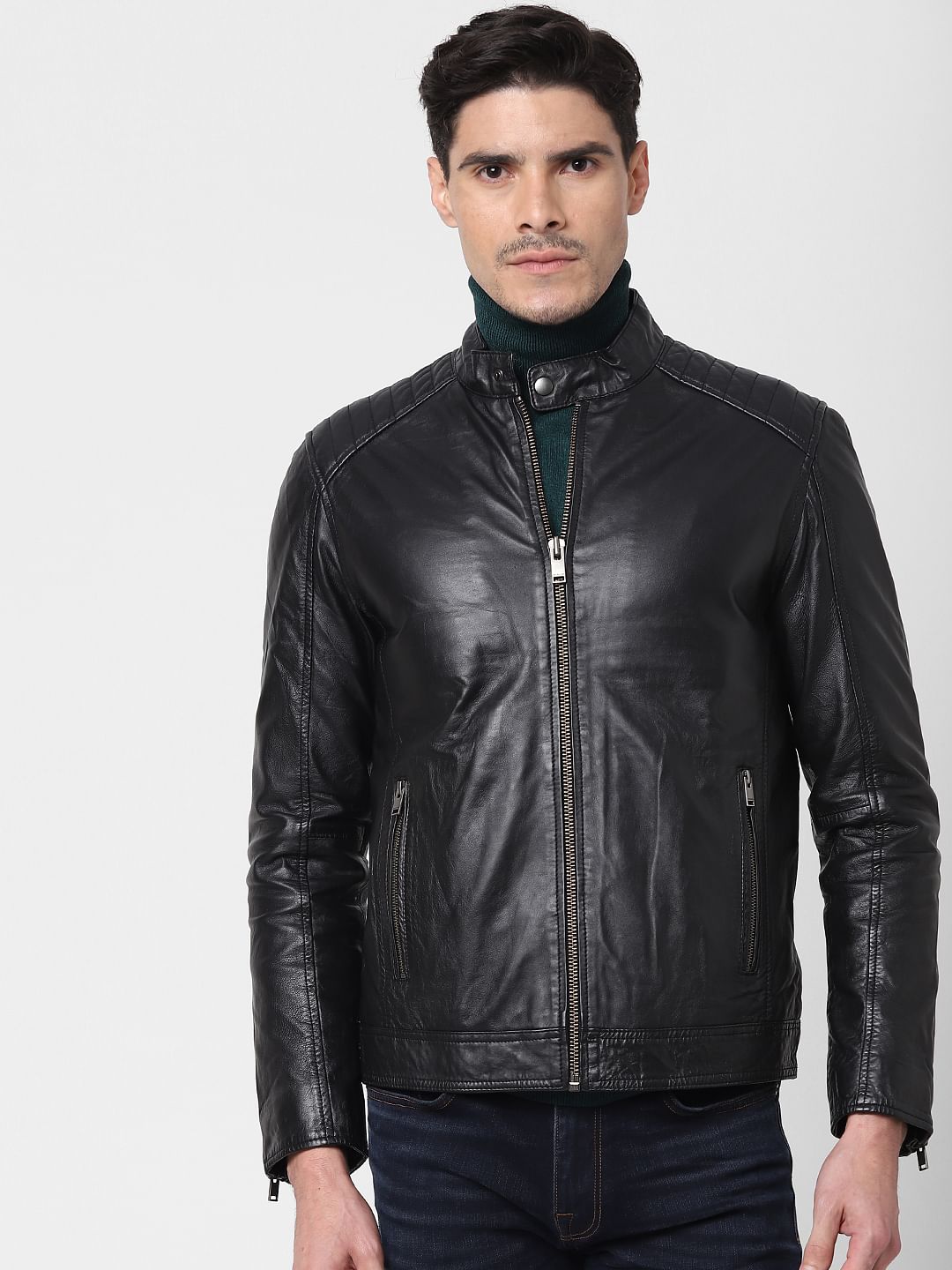 Black Racer Leather Jacket