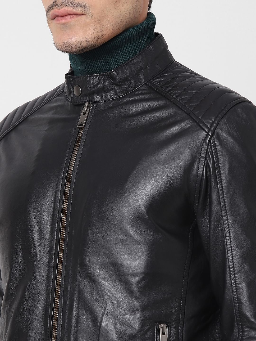 Black Racer Leather Jacket