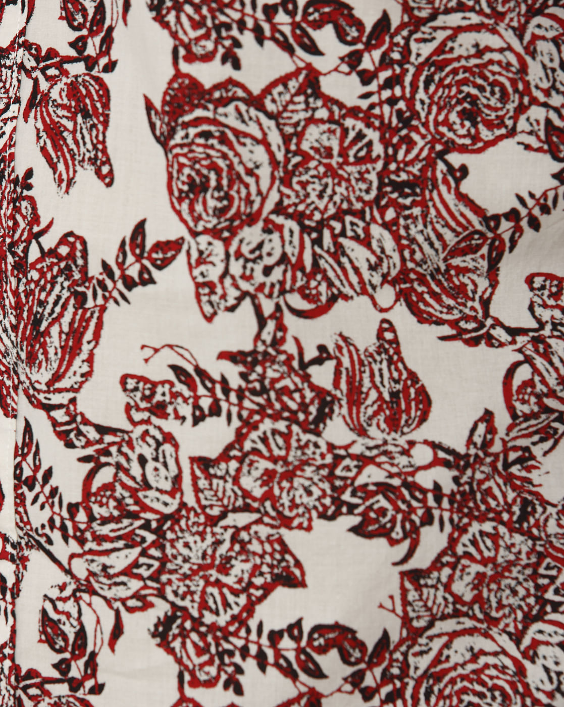 White All Over Floral Print Full Sleeves Shirt