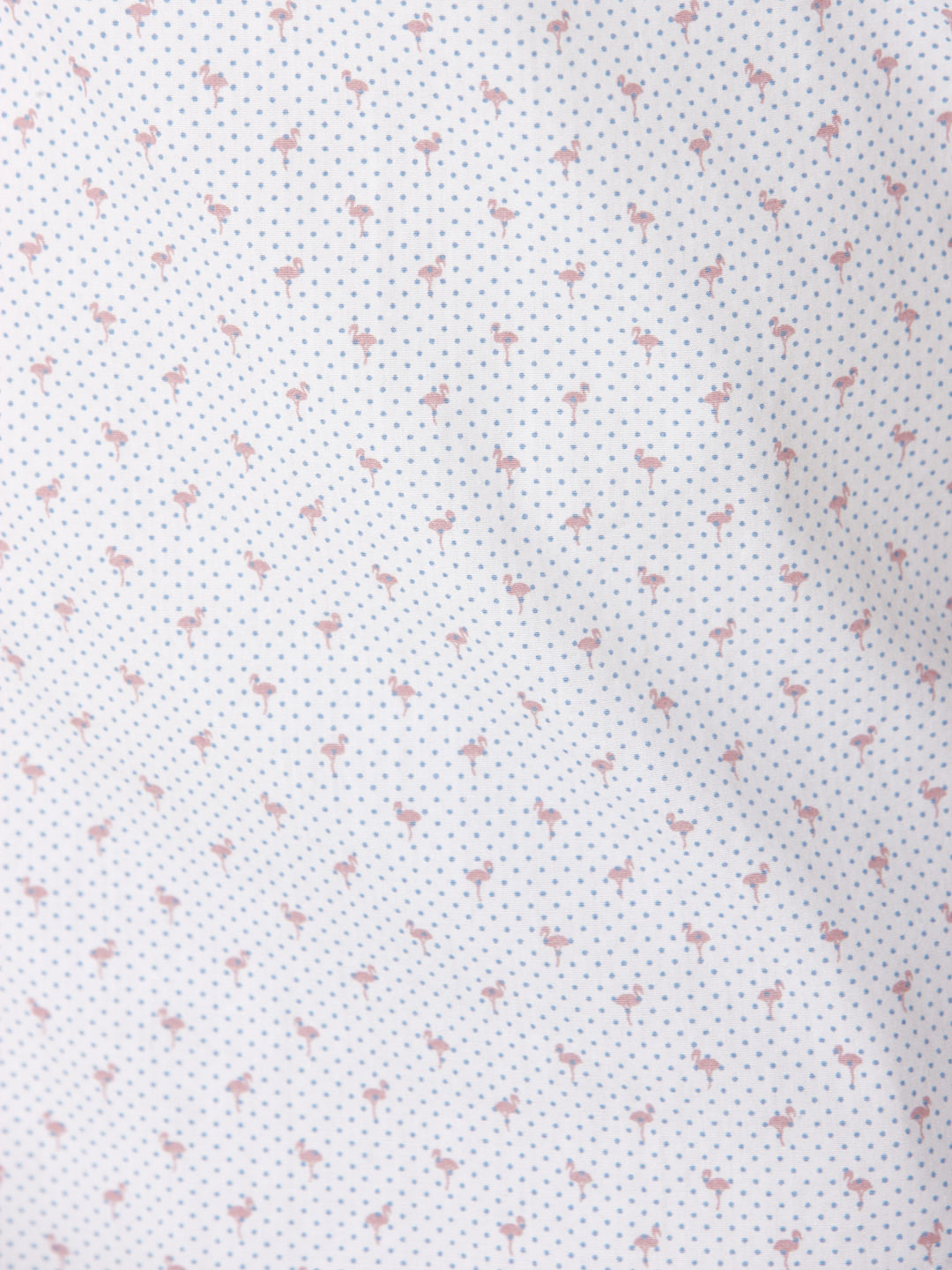 White Printed Short Sleeves Shirt