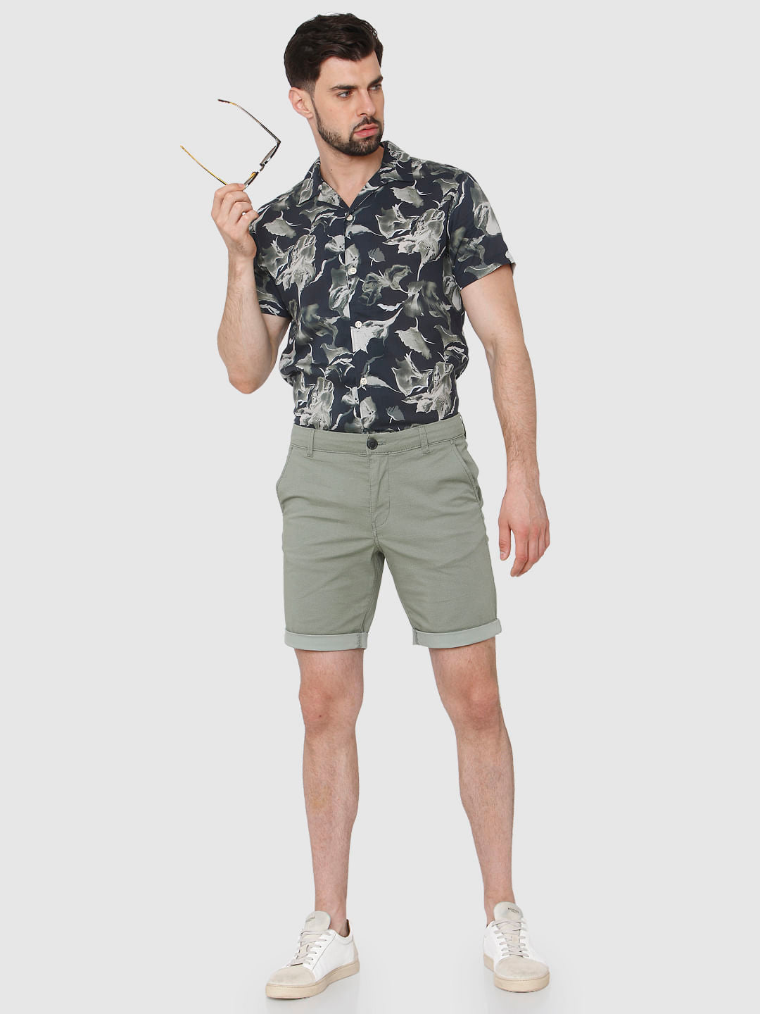 Green Chino Shorts