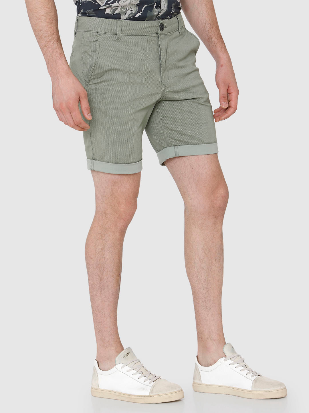 Green Chino Shorts