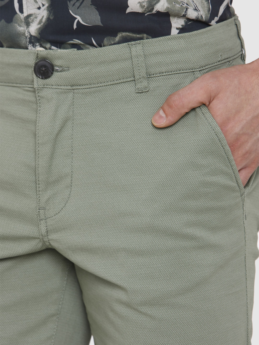 Green Chino Shorts