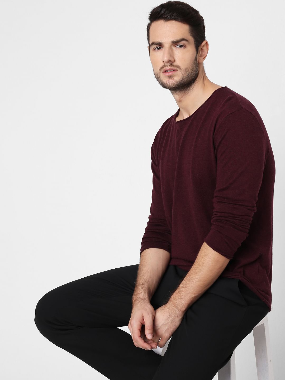 Burgundy Pullover