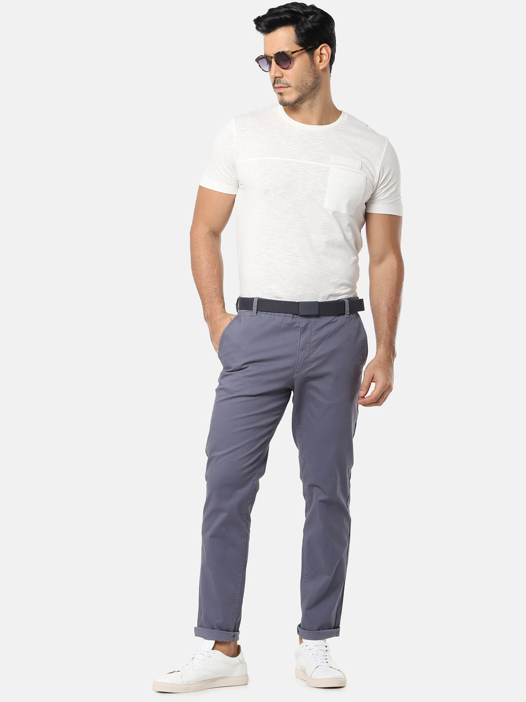 Grey Slim Fit Chinos