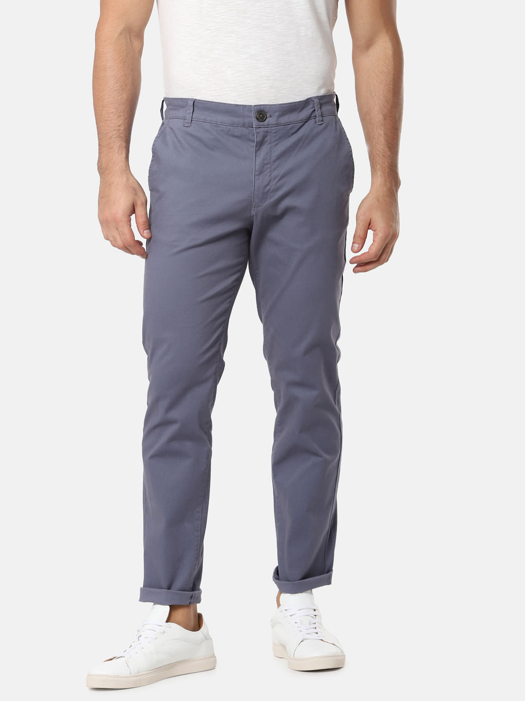 Grey Slim Fit Chinos
