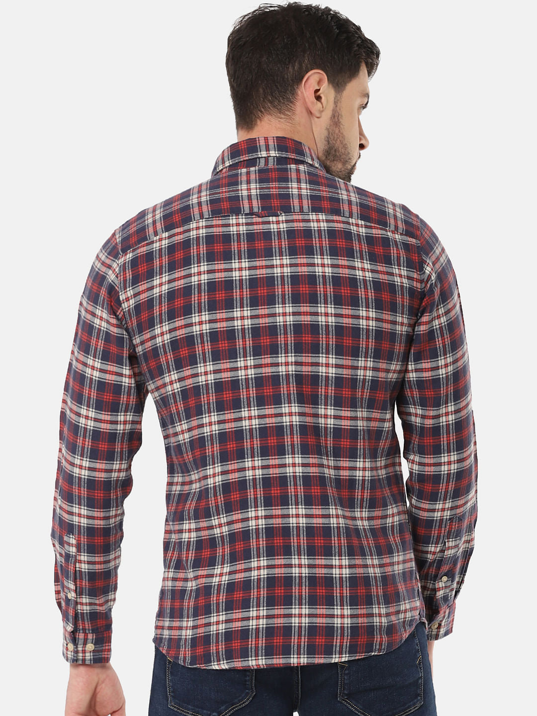 Red Check Full Sleeves Shirt