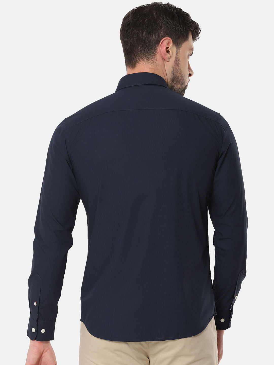 Navy Blue Formal Full Sleeves Shirt