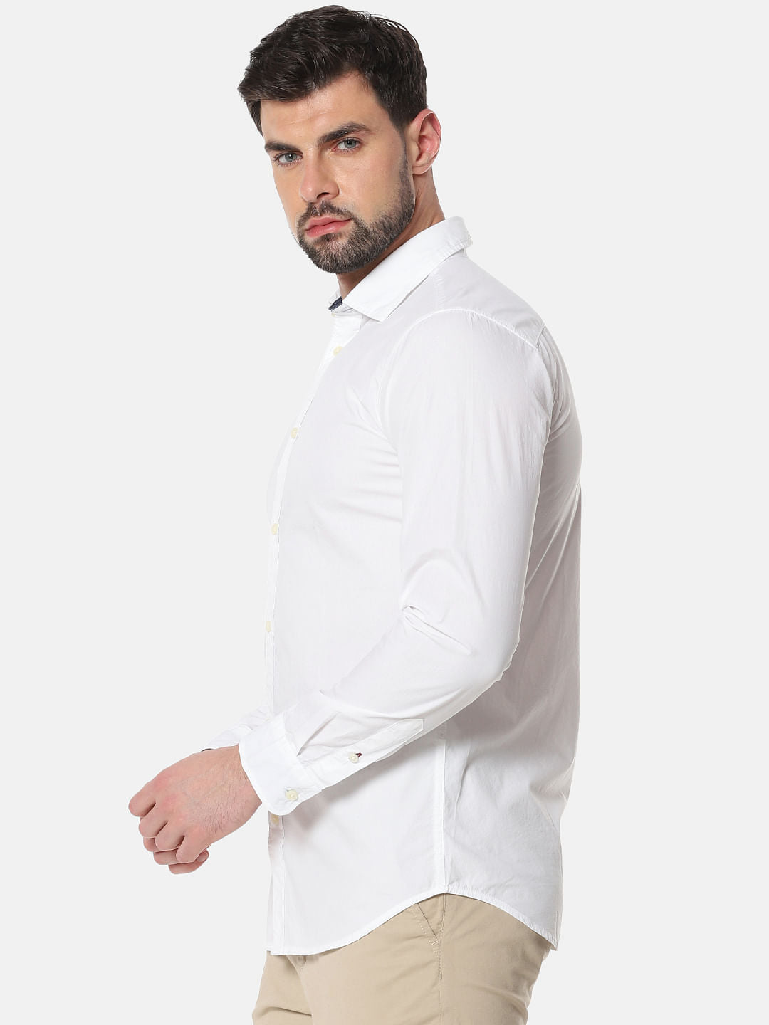 White Formal Full Sleeves Shirt