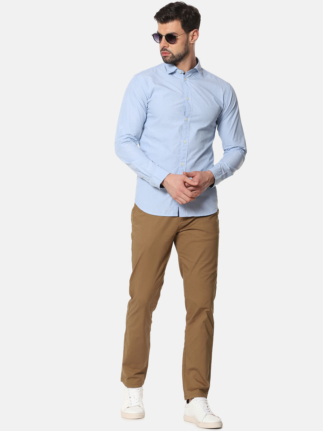 Blue Formal Full Sleeves Shirt