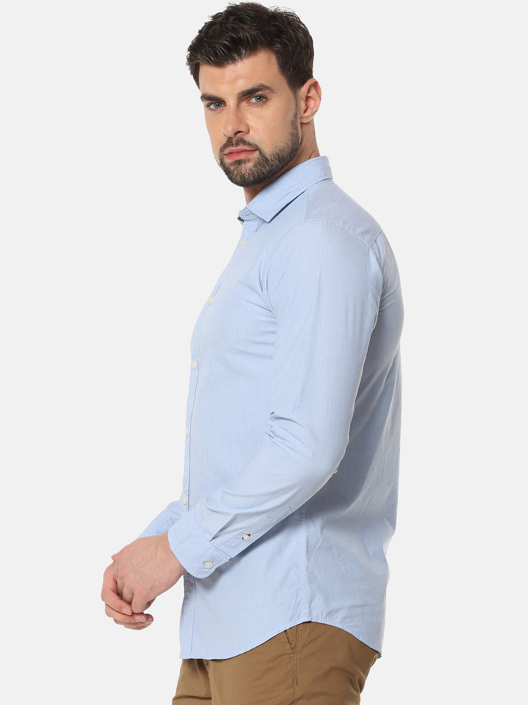 Blue Formal Full Sleeves Shirt