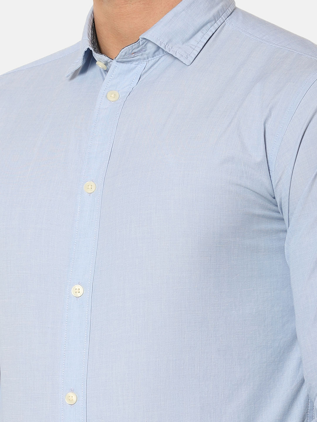Blue Formal Full Sleeves Shirt