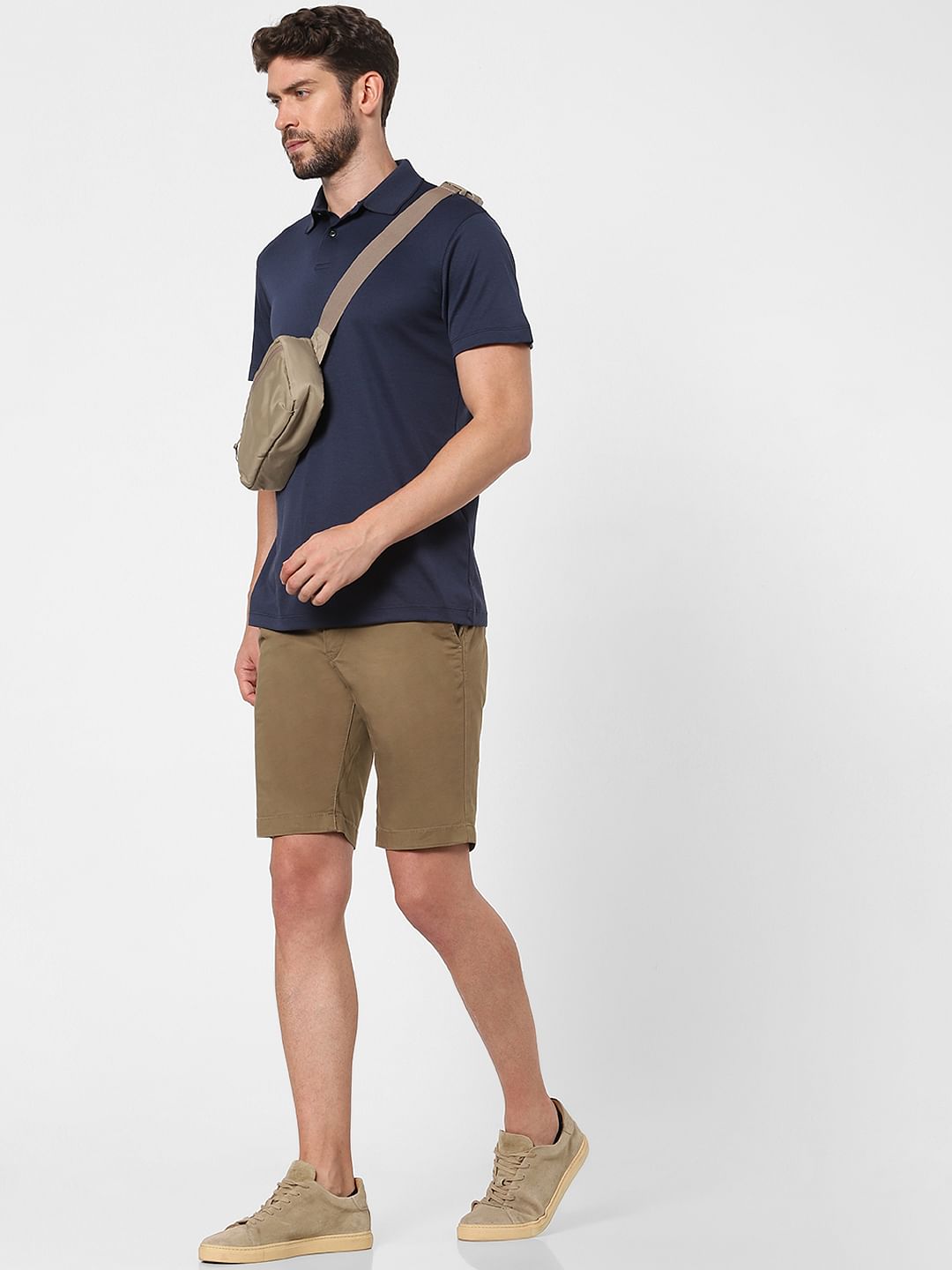 Brown Organic Cotton Chino Shorts