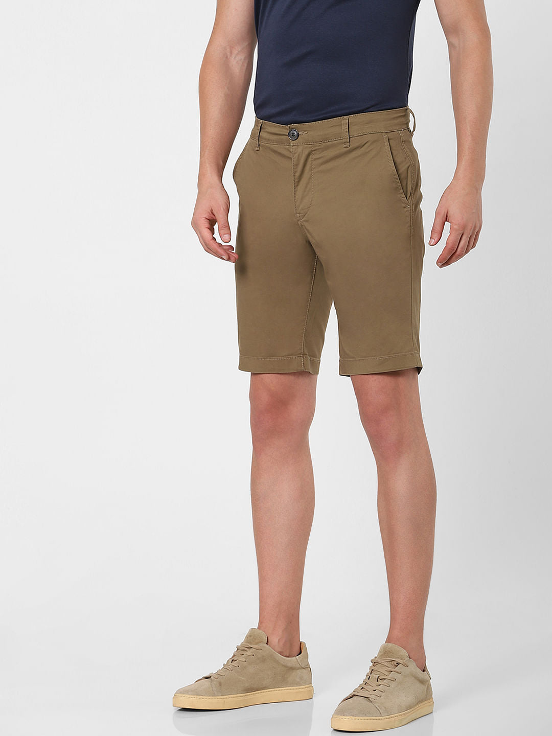 Brown Organic Cotton Chino Shorts