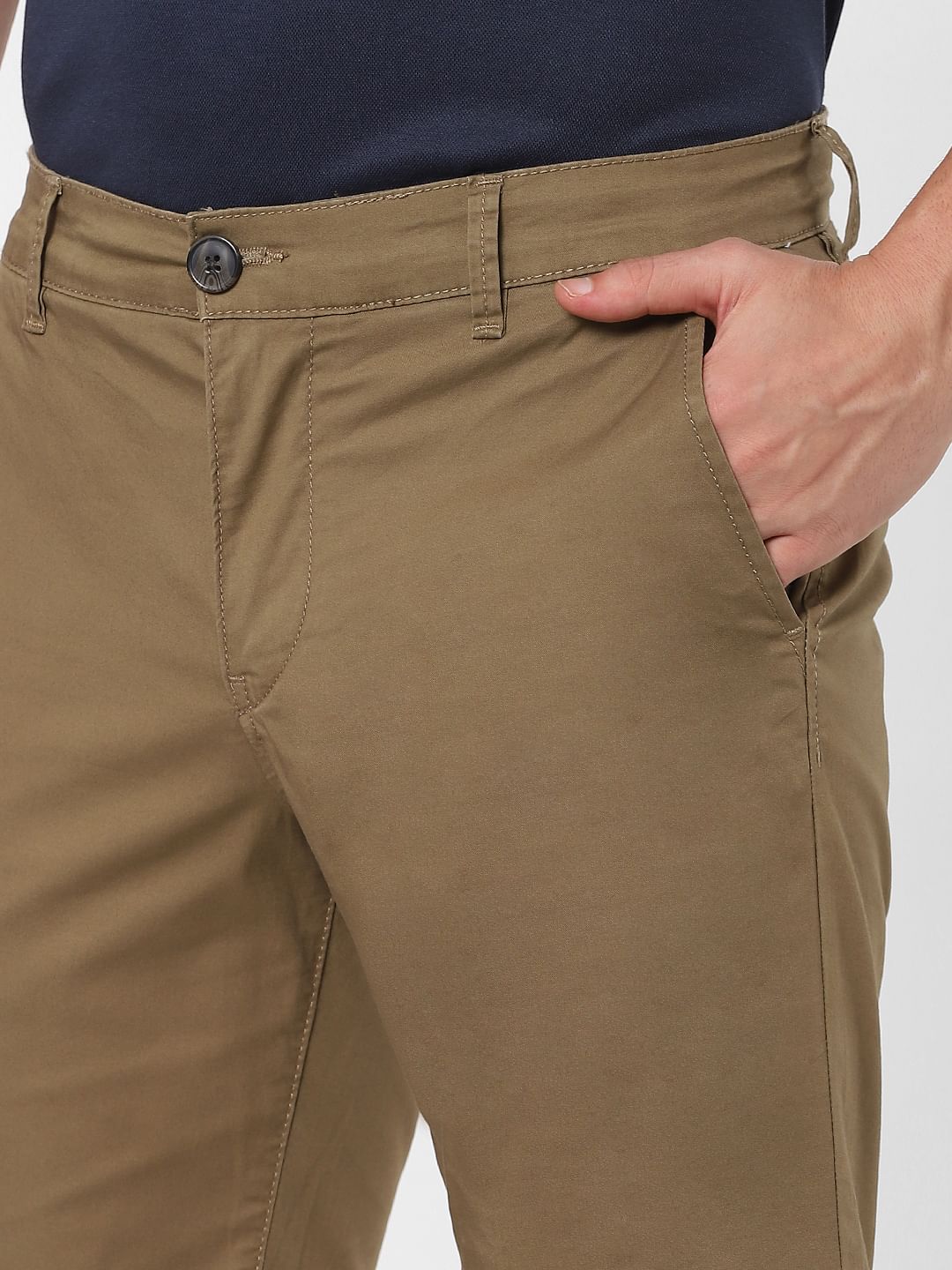 Brown Organic Cotton Chino Shorts