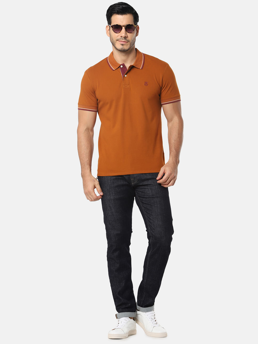 Dark Blue Nick Slim Tapered Fit Jeans