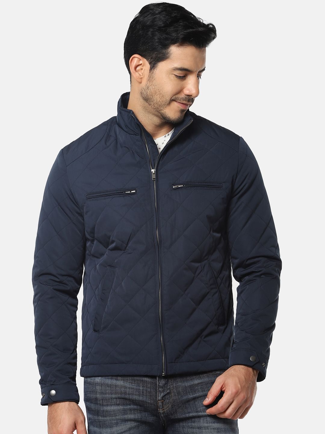 Navy Blue Puffer Jacket