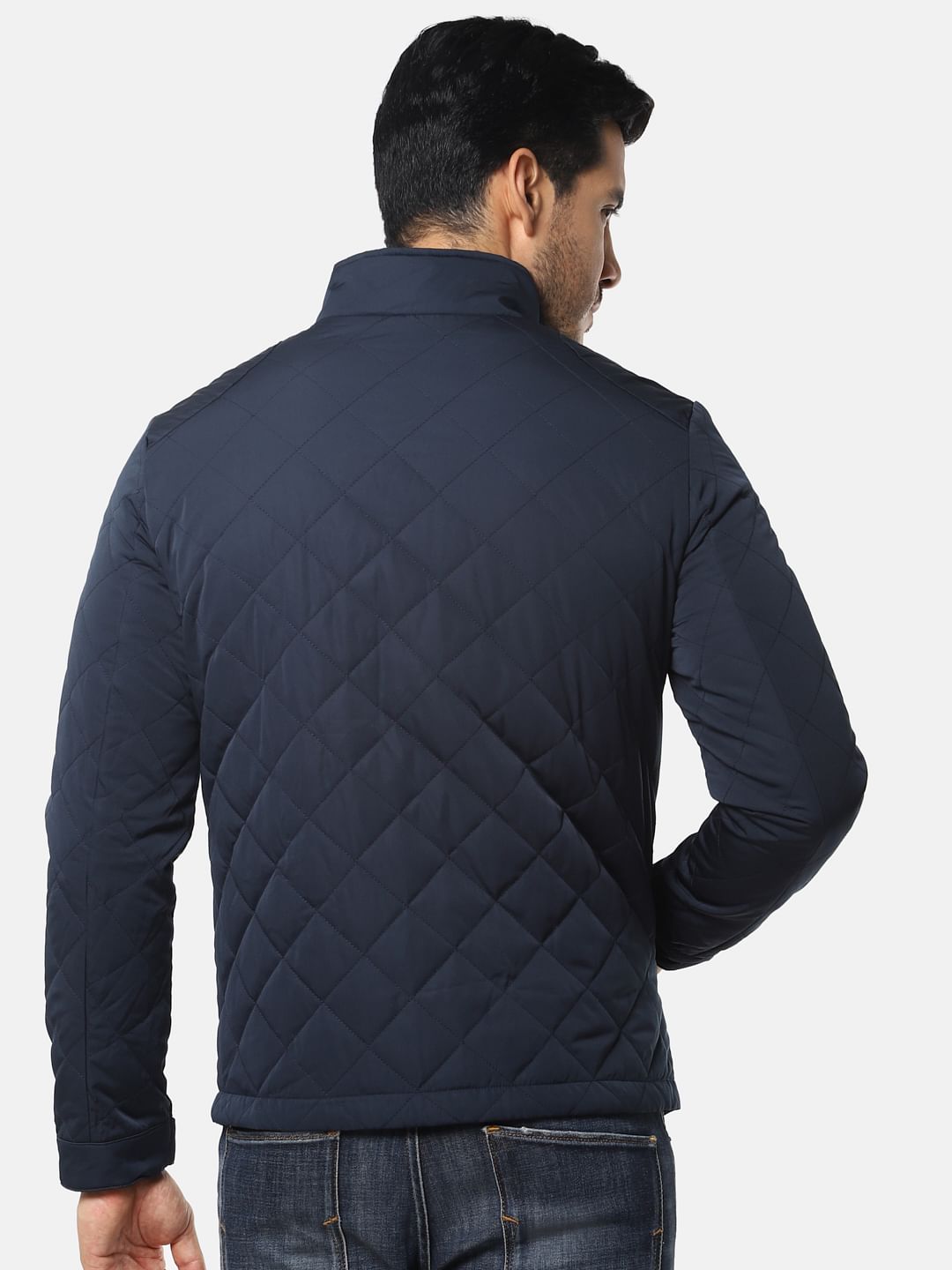 Navy Blue Puffer Jacket