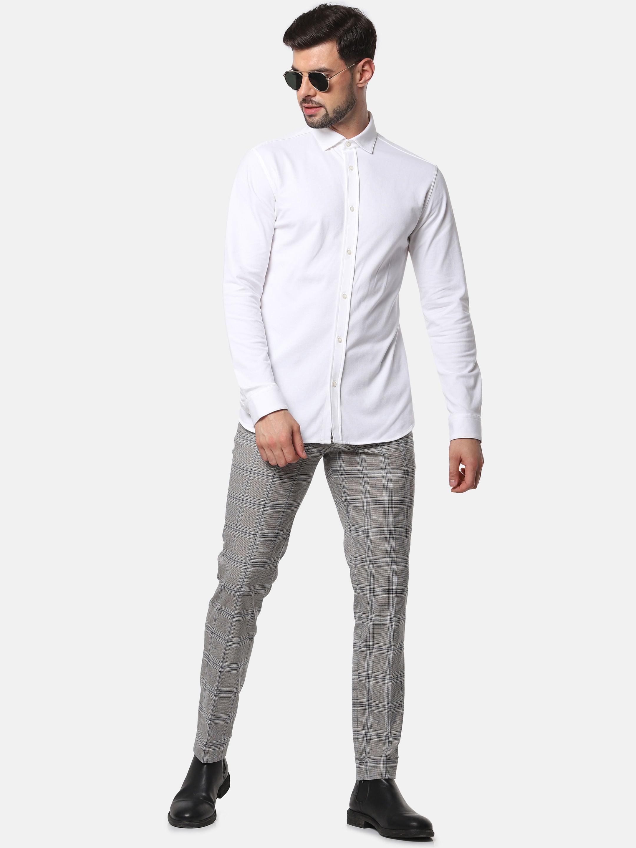 White Full Sleeves Shirt
