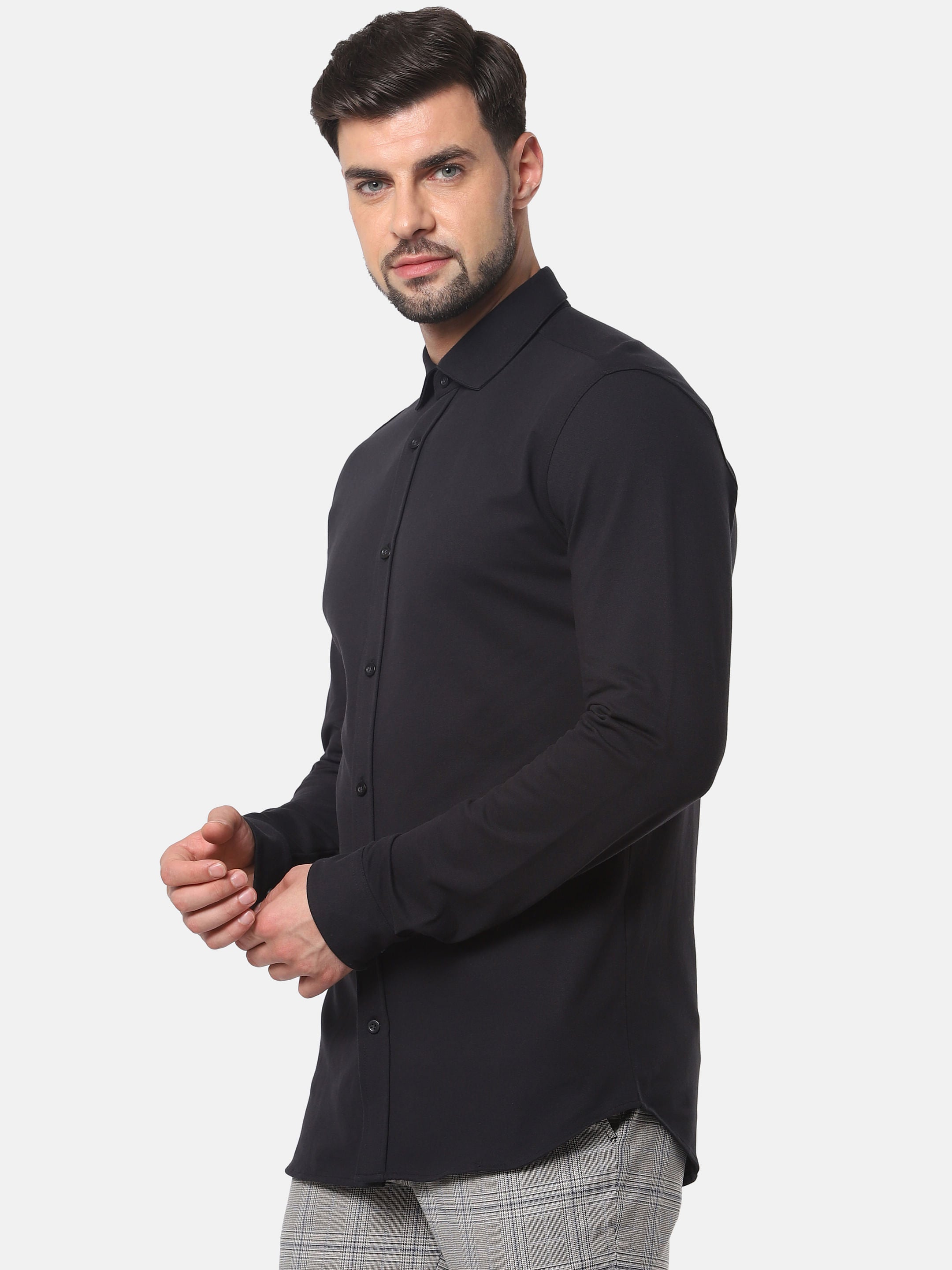 Black Full Sleeves Shirt
