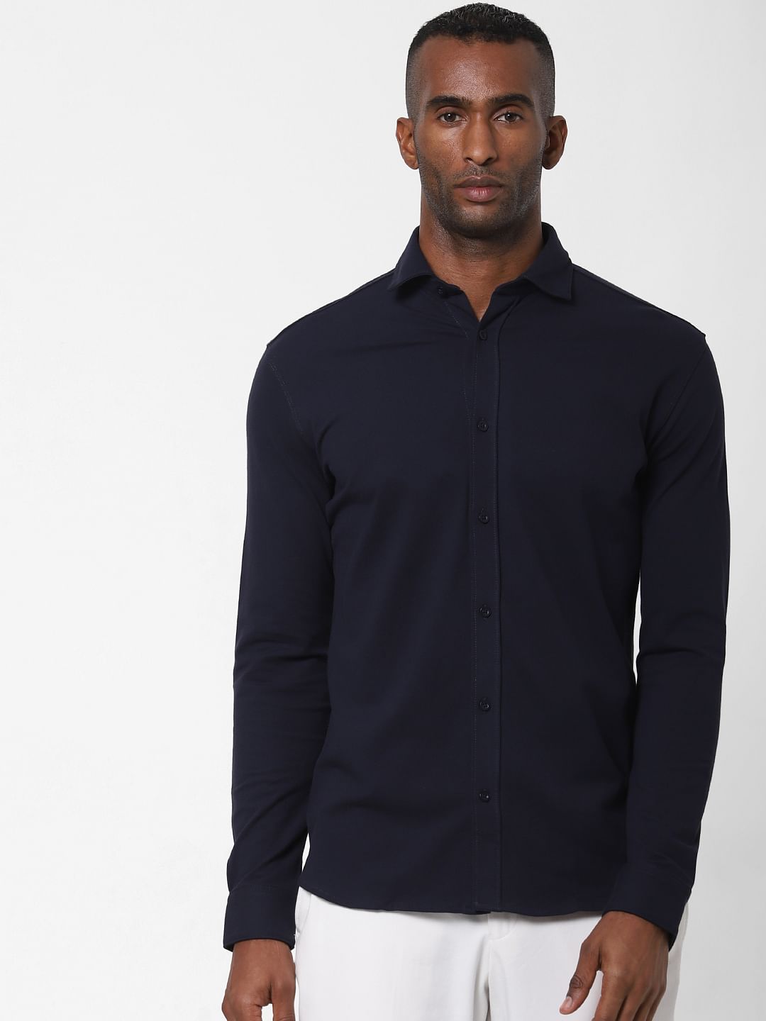 Dark Blue Full Sleeves Shirt