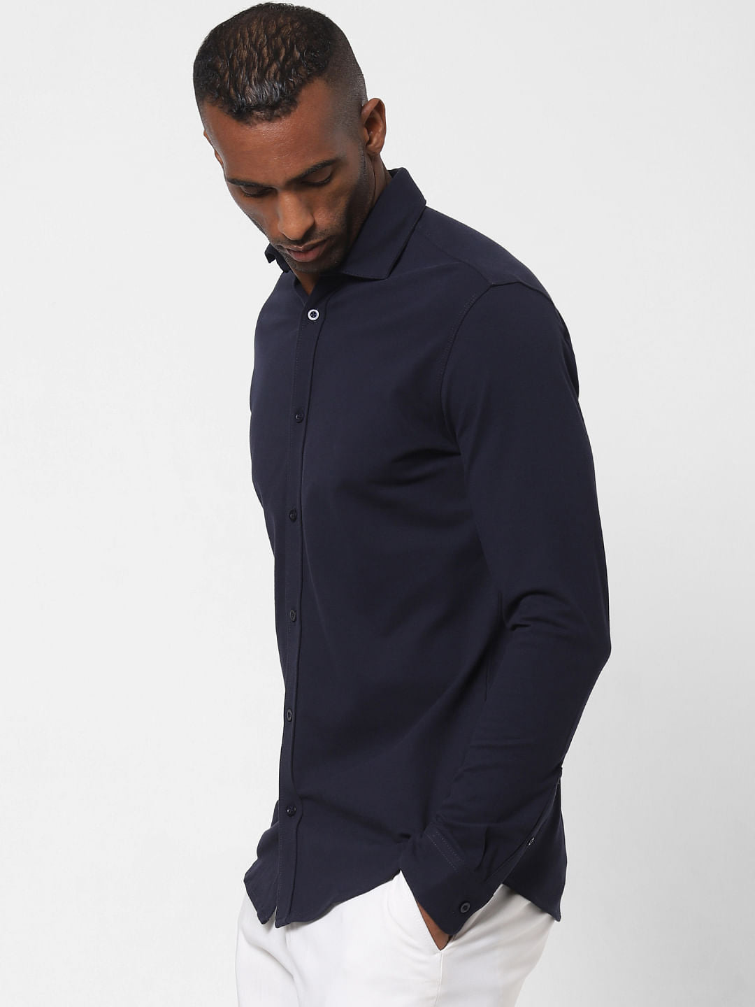 Dark Blue Full Sleeves Shirt