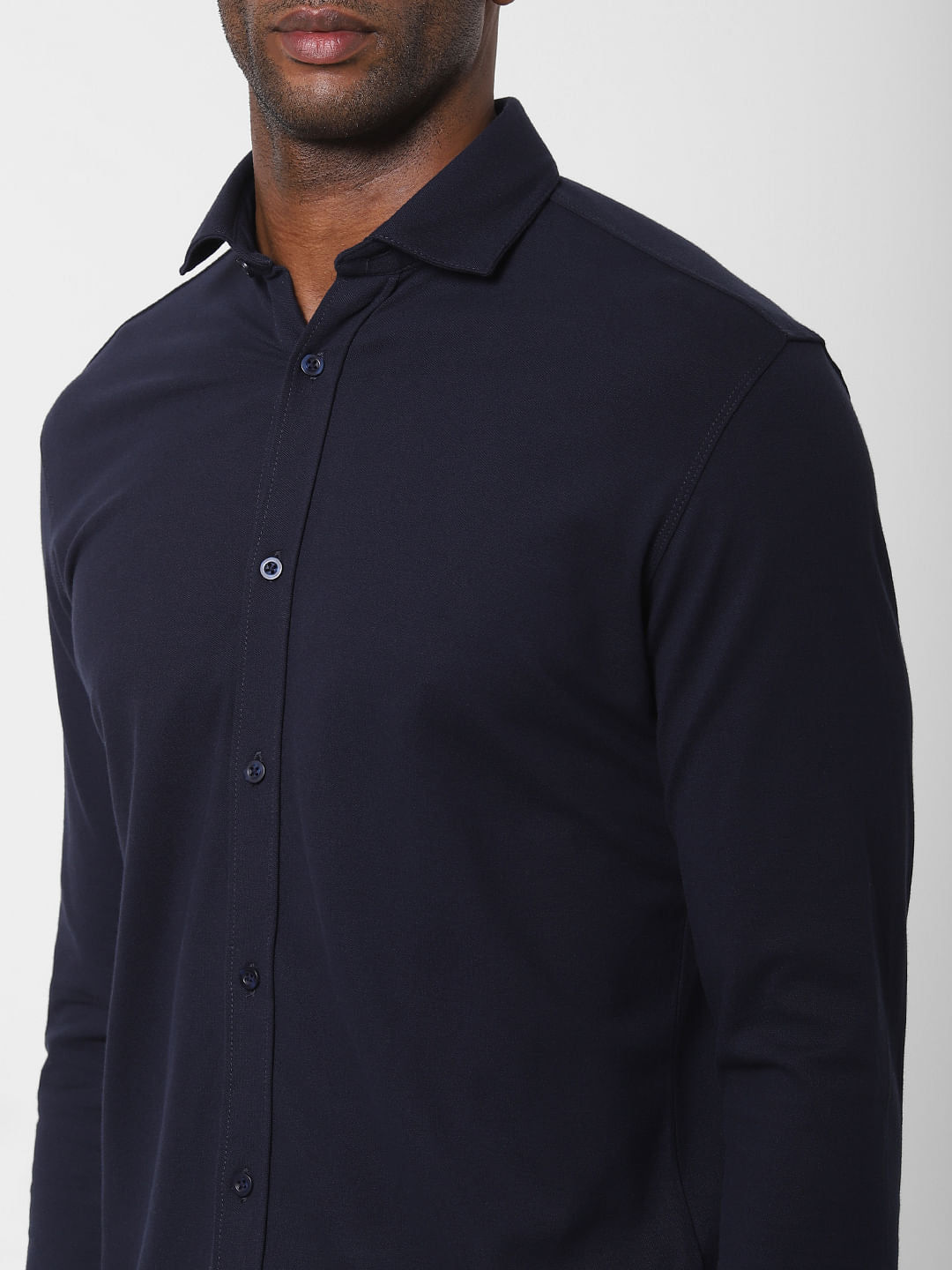 Dark Blue Full Sleeves Shirt
