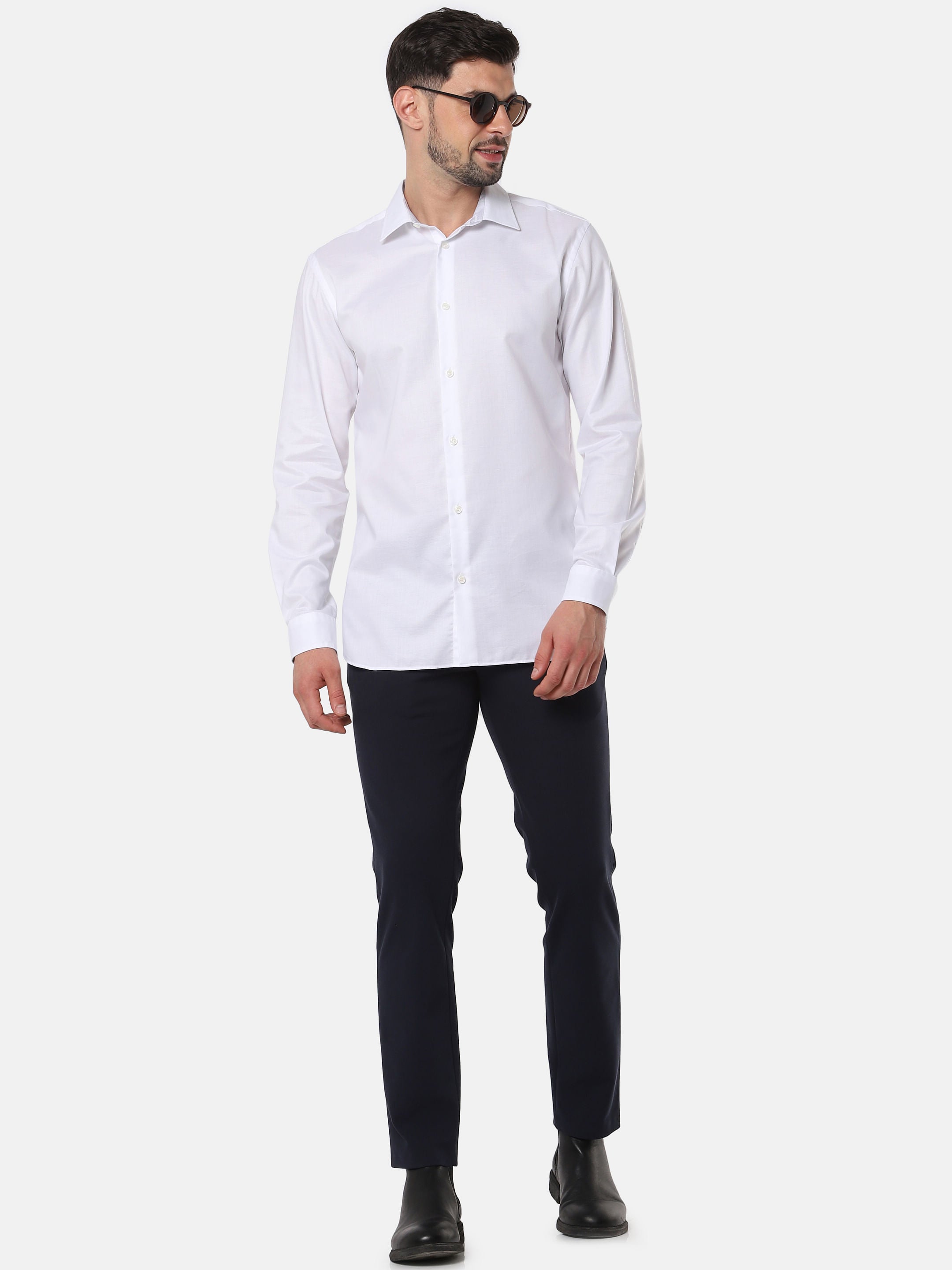 White Full Sleeves Shirt