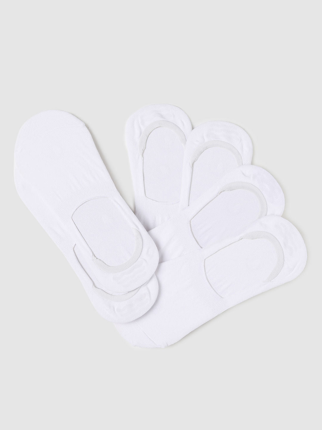 White Pack of 3 No-Show Socks