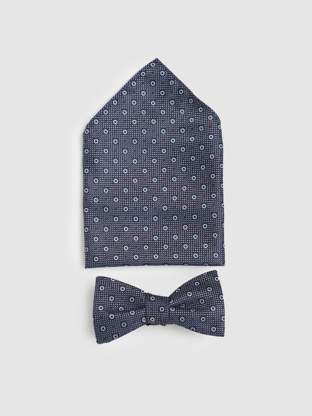 Blue Dobby Bow Tie