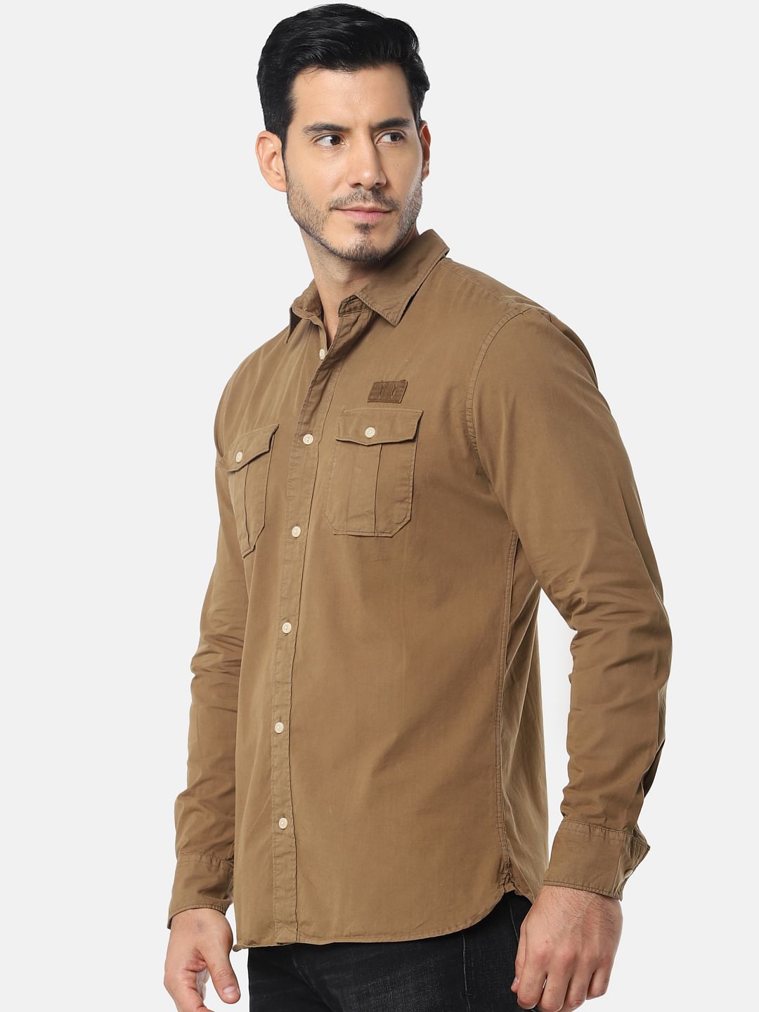 Dark Brown Full Sleeves Shirt