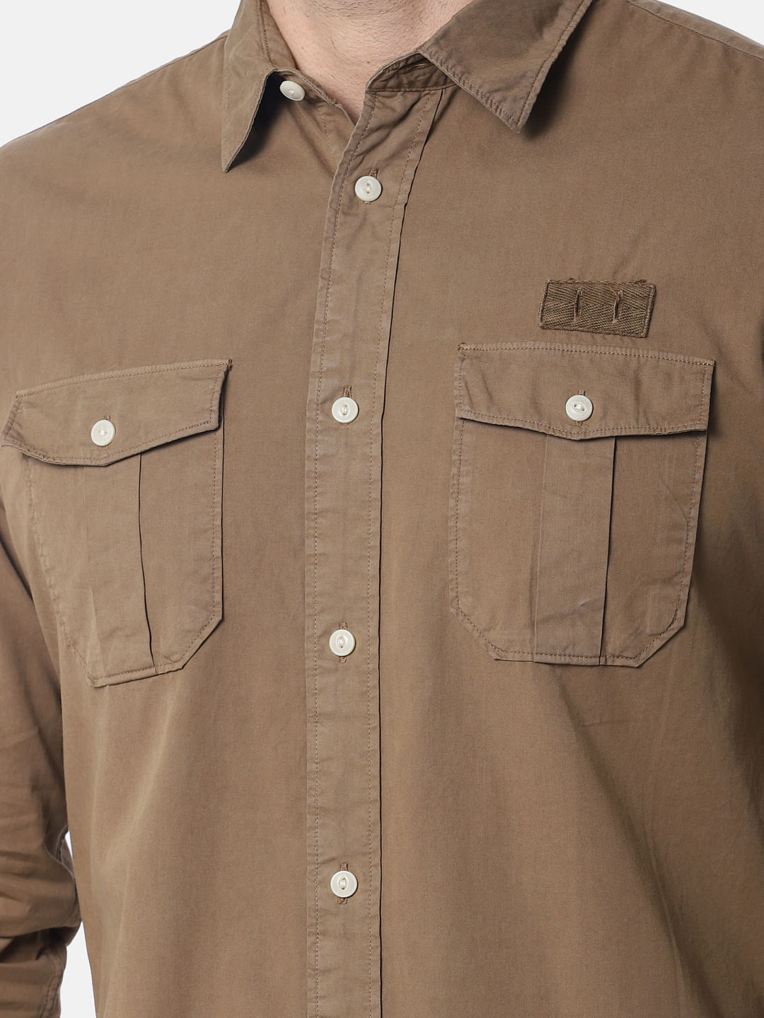 Dark Brown Full Sleeves Shirt