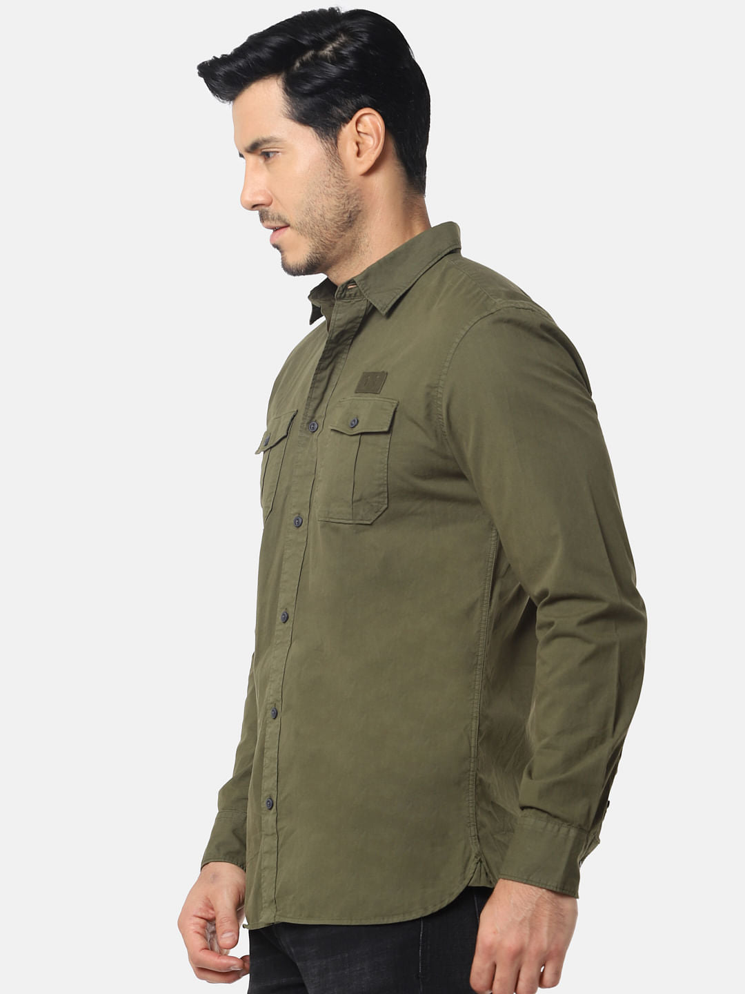 Dark Green Full Sleeves Shirt