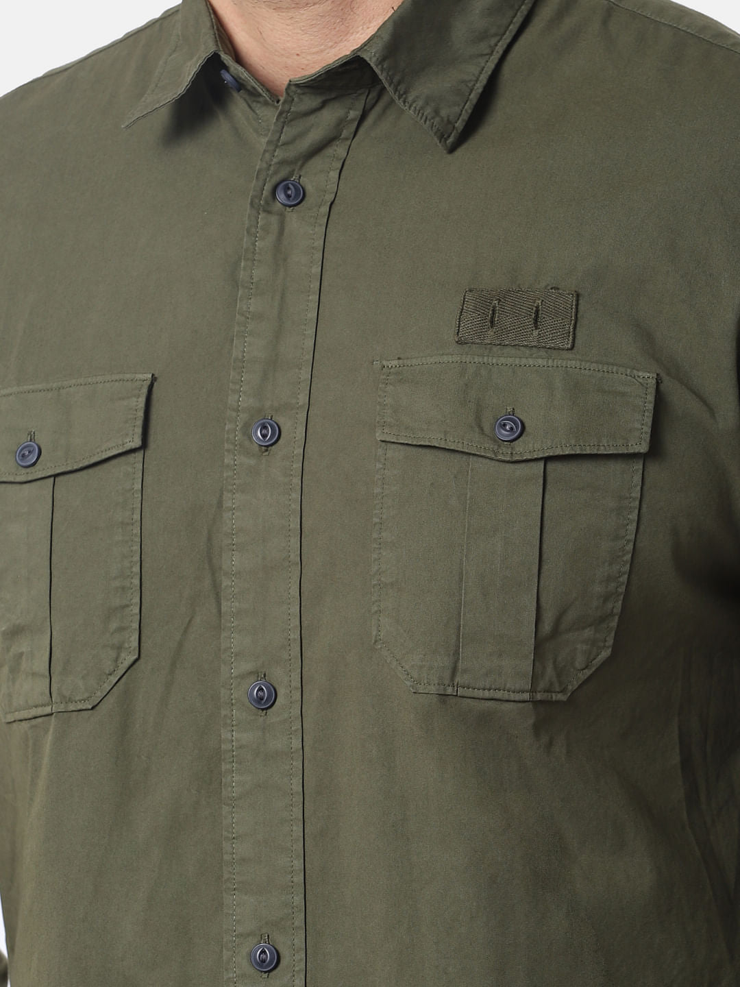 Dark Green Full Sleeves Shirt